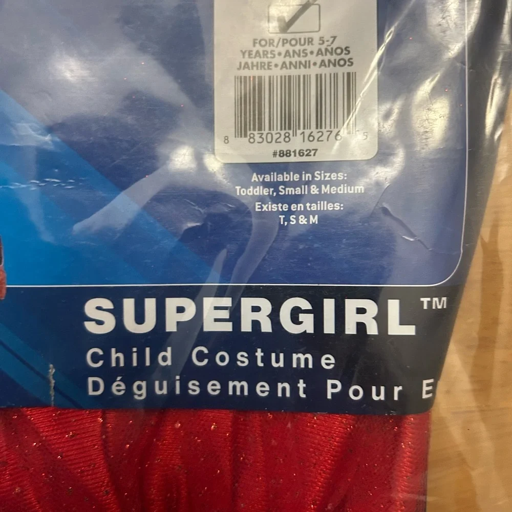 Rubie's Justice League Child's Supergirl Tutu Dress size Medium 5 - 7